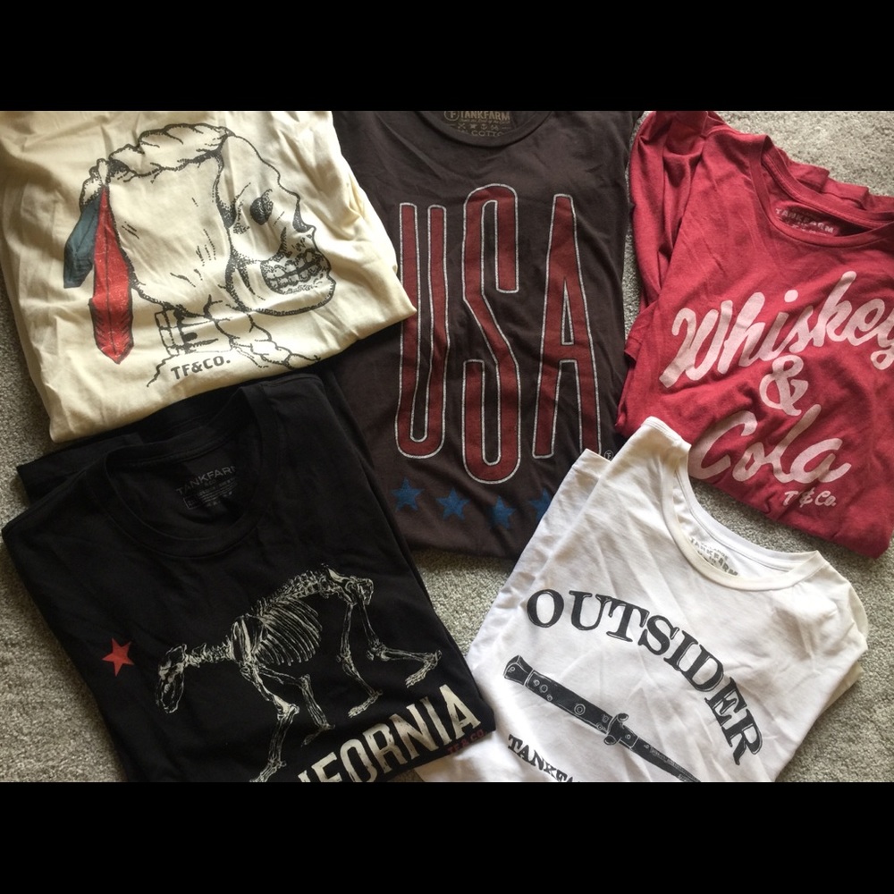 Graphic t-shirt bundle from Tank Farm